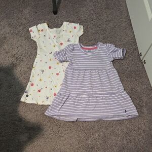 GAP Purple Striped and Floral Kids Dresses